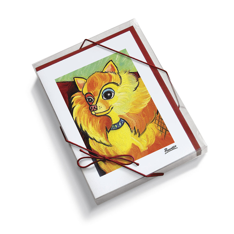 Pomeranian Pawcasso Notecard Set