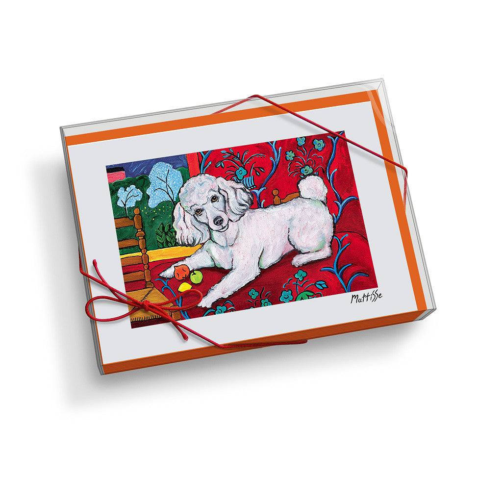 Poodle Muttisse Notecard Set