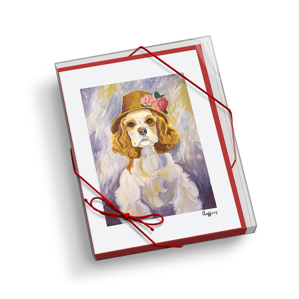 Cocker Spaniel Ruffoir Notecard Set