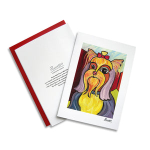 Yorkshire Terrier Pawcasso Notecard Set