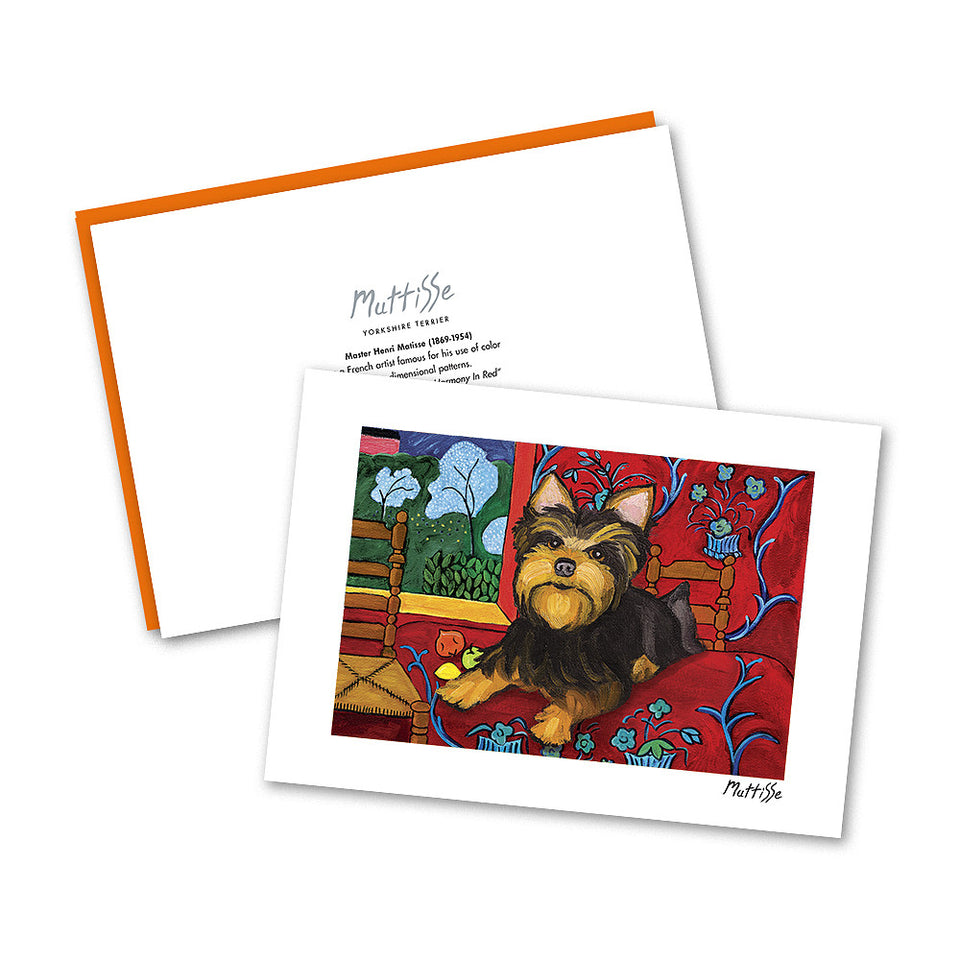 Yorkshire Terrier Muttisse Notecard Set