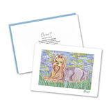 Yorkshire Terrier Bonét Notecard Set