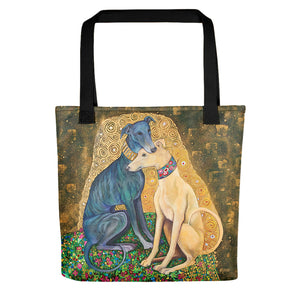 Greyhound Tote Bag - Art Inspired by Gustav Klimt