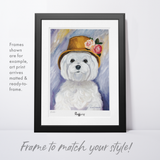 Maltese Ruffoir Matted Print