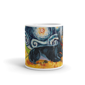 Dachshund (black & tan) STARRY NIGHT Mug-15oz