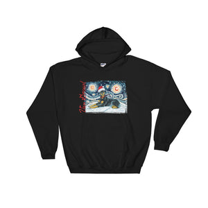 Doberman Snowy Night Hoodie