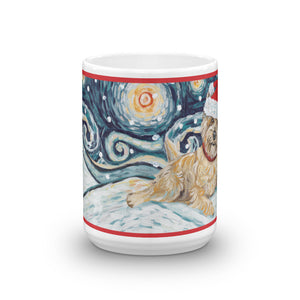 Cairn Terrier (Light) Snowy Night Mug - 15oz