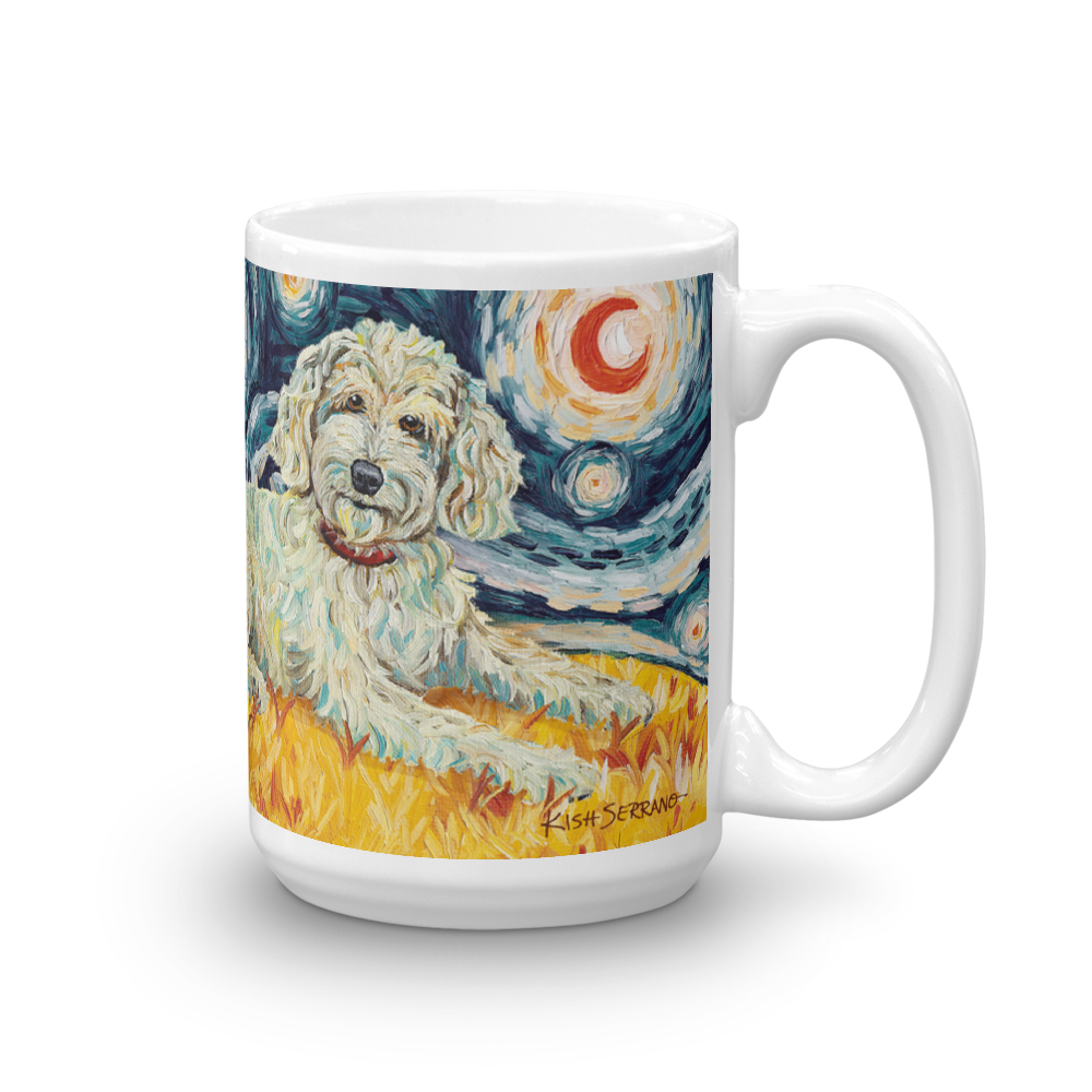 Doodle (cream) STARRY NIGHT Mug-15oz