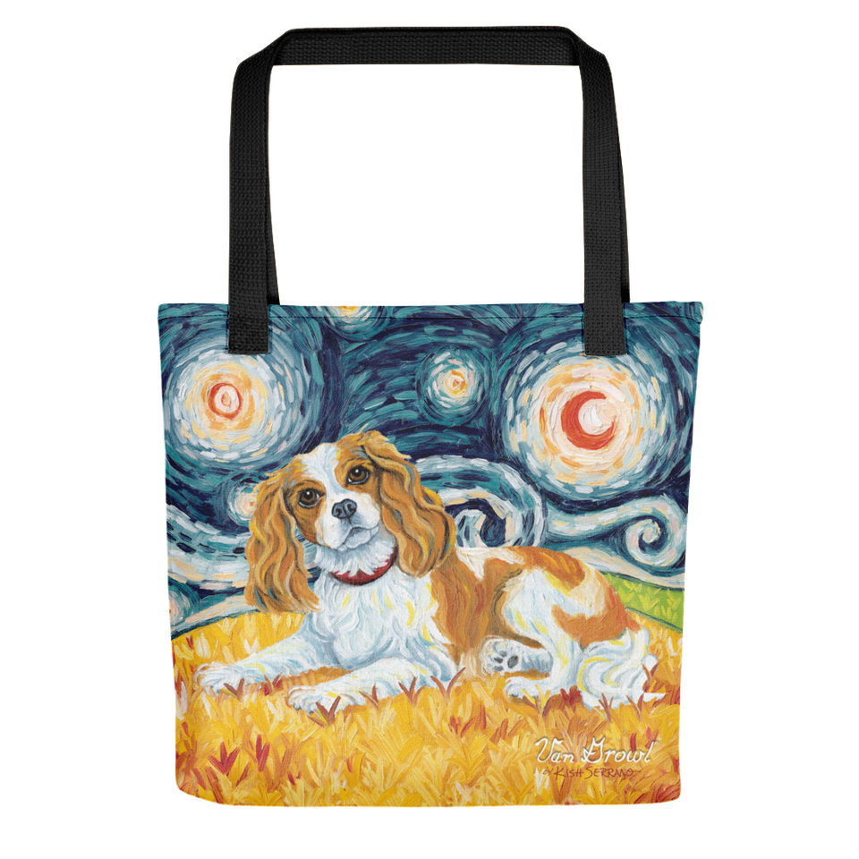 Cavalier King Charles (blenheim) STARRY NIGHT Tote