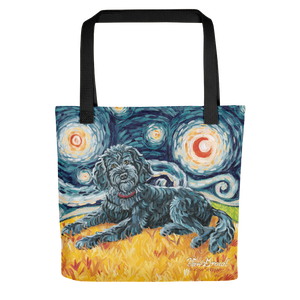 Doodle (black) STARRY NIGHT Tote