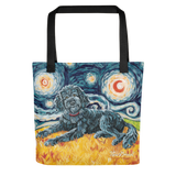 Doodle (black) STARRY NIGHT Tote