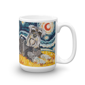 Schnauzer STARRY NIGHT Mug-15oz