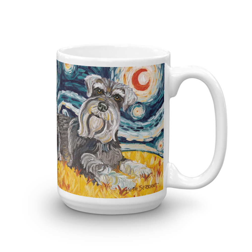 Schnauzer STARRY NIGHT Mug-15oz