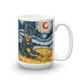 Doberman (cropped) STARRY NIGHT Mug-15oz