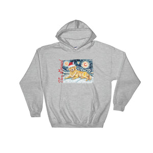 Golden Retriever Snowy Night Hoodie