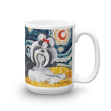 Shih Tzu (black & white) STARRY NIGHT Mug-15oz