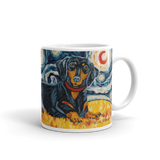 Dachshund (black & tan) STARRY NIGHT Mug-15oz