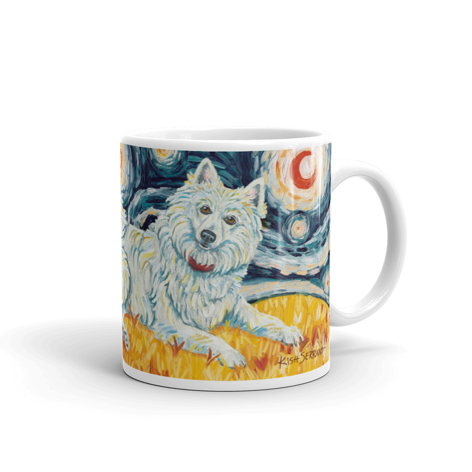 American Eskimo STARRY NIGHT Mug-15oz