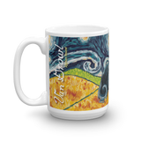 Afghan Hound (black & tan) STARRY NIGHT Mug -15oz