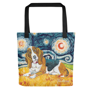 Basset Hound STARRY NIGHT Tote