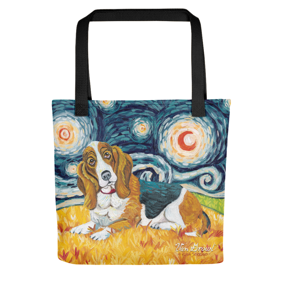 Basset Hound STARRY NIGHT Tote