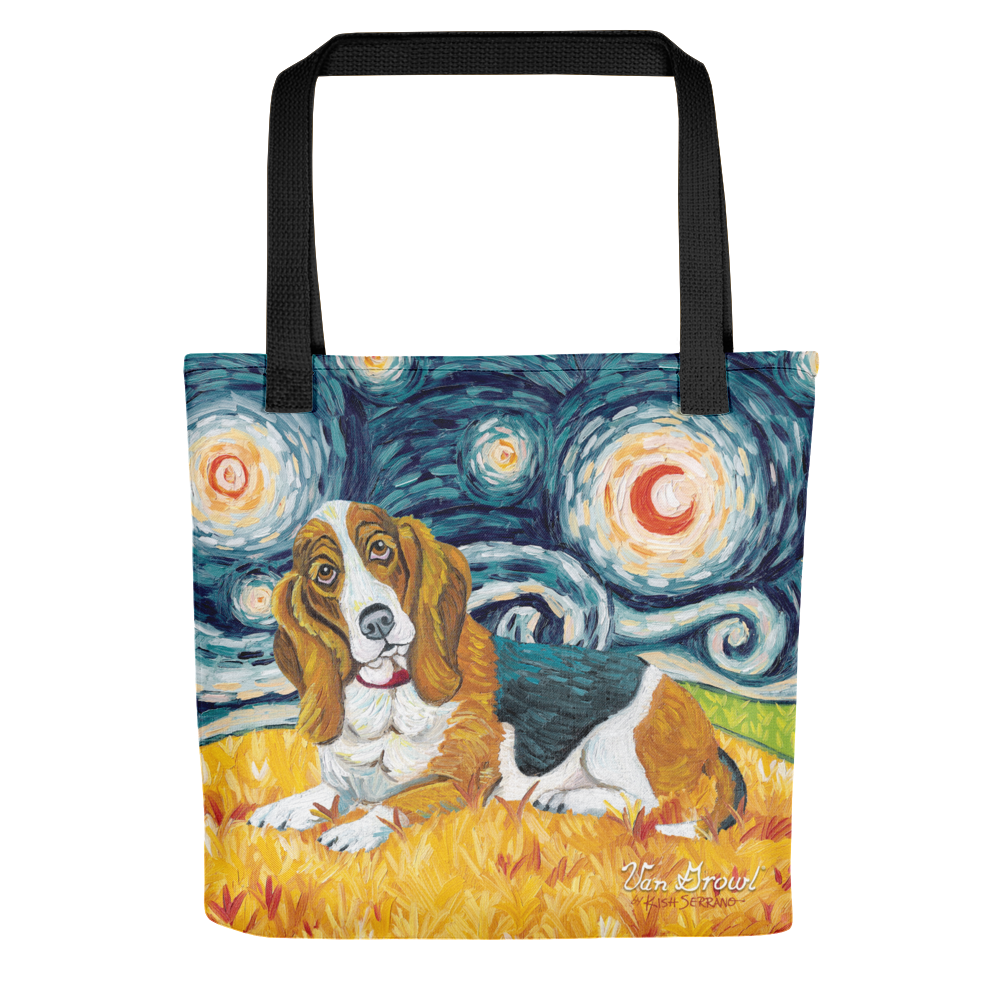 Basset Hound STARRY NIGHT Tote