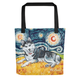 Siberian Husky STARRY NIGHT Tote