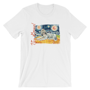 STARRY NIGHT TEE- Afghan Hound (light)