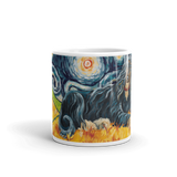 Afghan Hound (black & tan) STARRY NIGHT Mug -15oz