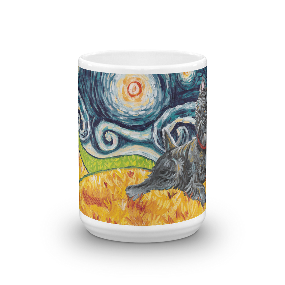 Cairn Terrier (dark)  STARRY NIGHT Mug-15oz