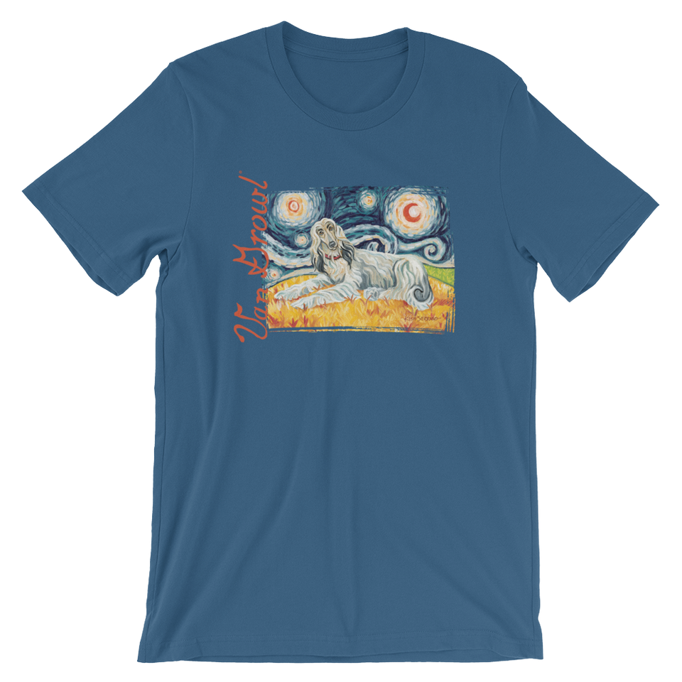 Afghan Hound (light) STARRY NIGHT T-Shirt