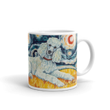 Poodle (Standard - white) STARRY NIGHT Mug-15oz