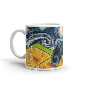 Afghan Hound (black & tan) STARRY NIGHT Mug -15oz