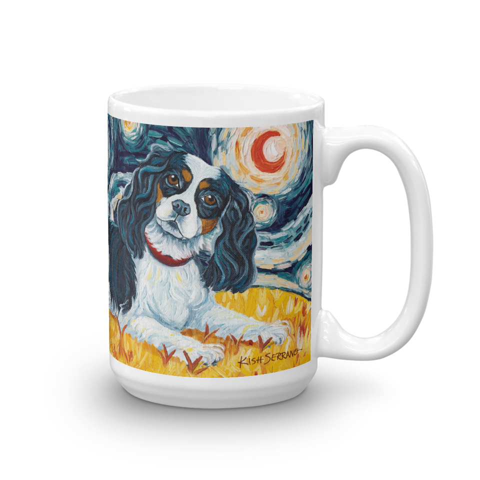 Cavalier King Charles (tricolor)  STARRY NIGHT Mug-15oz