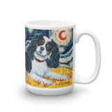 Cavalier King Charles (tricolor)  STARRY NIGHT Mug-15oz