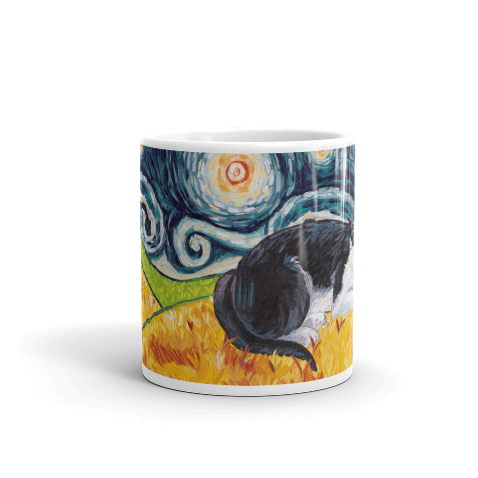 Tuxedo (shorthaired) STARRY NIGHT Mug 150z