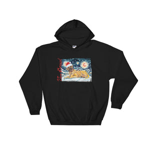 Mastiff Snowy Night Hoodie