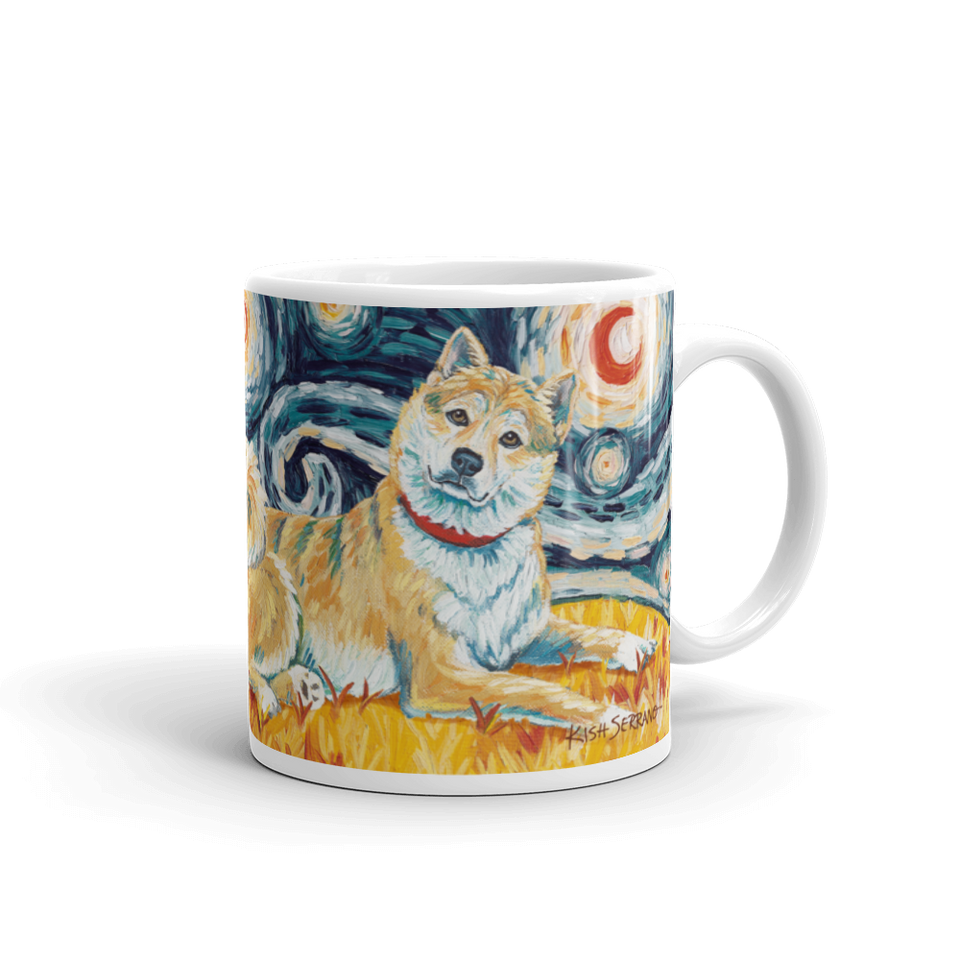 Shiba Inu (cream) STARRY NIGHT Mug-15oz