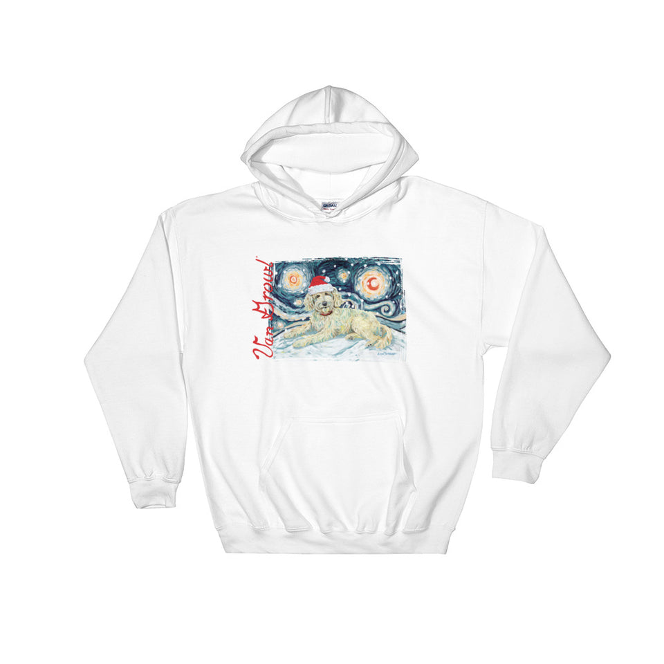 Doodle (Cream) Snowy Night Hoodie