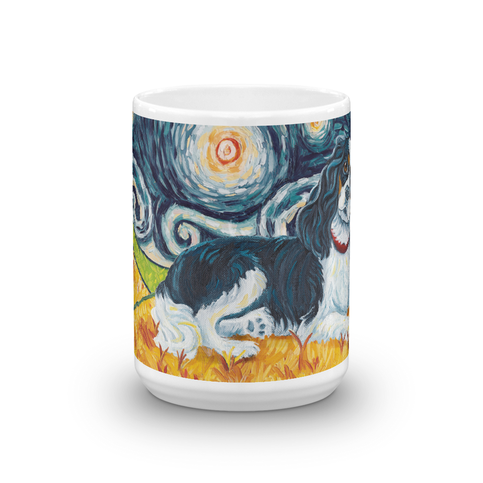 Cavalier King Charles (tricolor)  STARRY NIGHT Mug-15oz