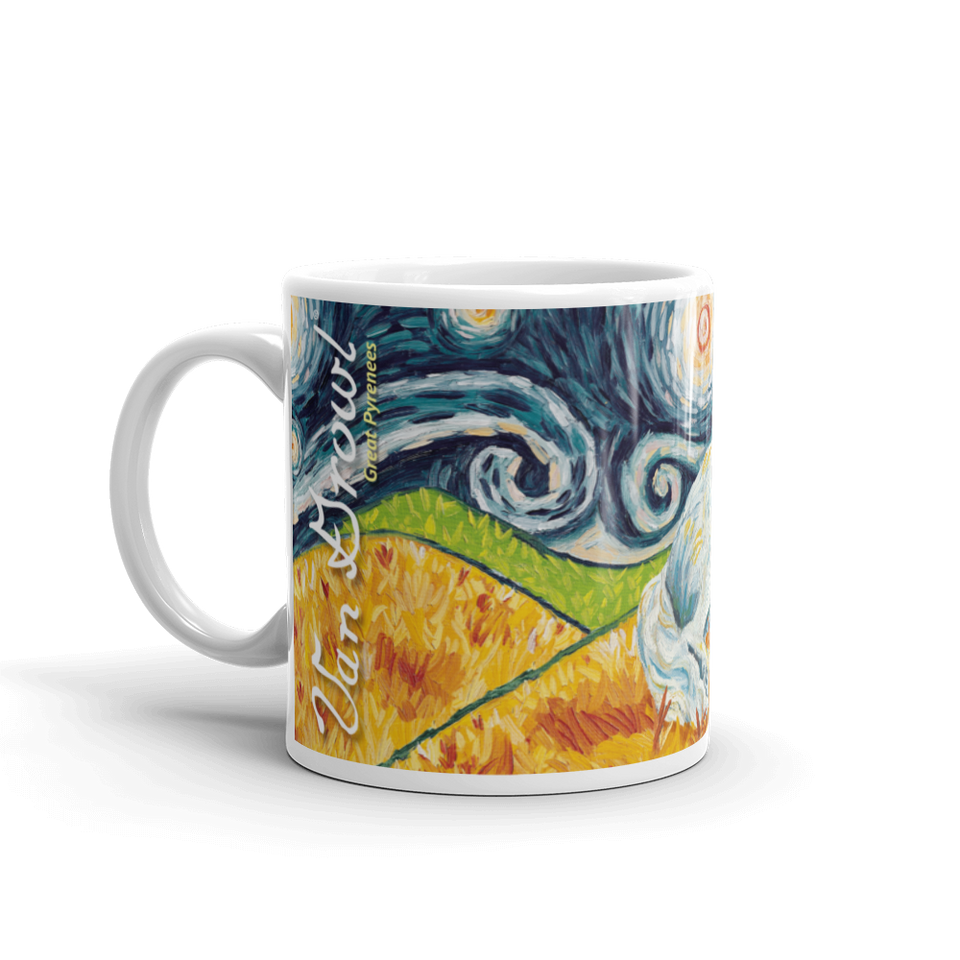 Great Pyrenees STARRY NIGHT Mug-15oz