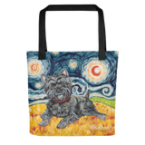 Cairn Terrier (dark) STARRY NIGHT Tote