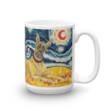 Great Dane (cropped) STARRY NIGHT Mug-15oz