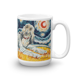 Afghan Hound (light) STARRY NIGHT Mug-15oz