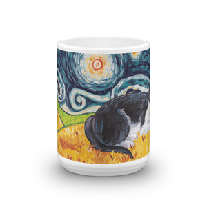 Tuxedo (shorthaired) STARRY NIGHT Mug 150z