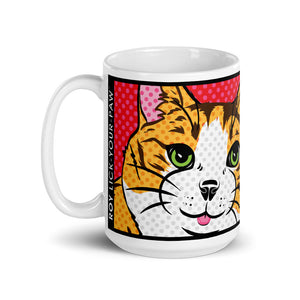 Cat, Coffee Mug, Cat Lover Gift, Personalized Mug, Best Cat Mom, Personalized Gift, Pop Art Mug