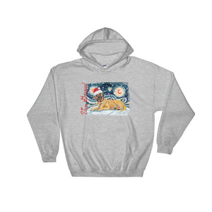 Mastiff Snowy Night Hoodie