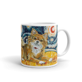 Chihuahua (long haired) STARRY NIGHT Mug-15oz