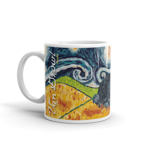 Poodle (black) STARRY NIGHT Mug-15oz