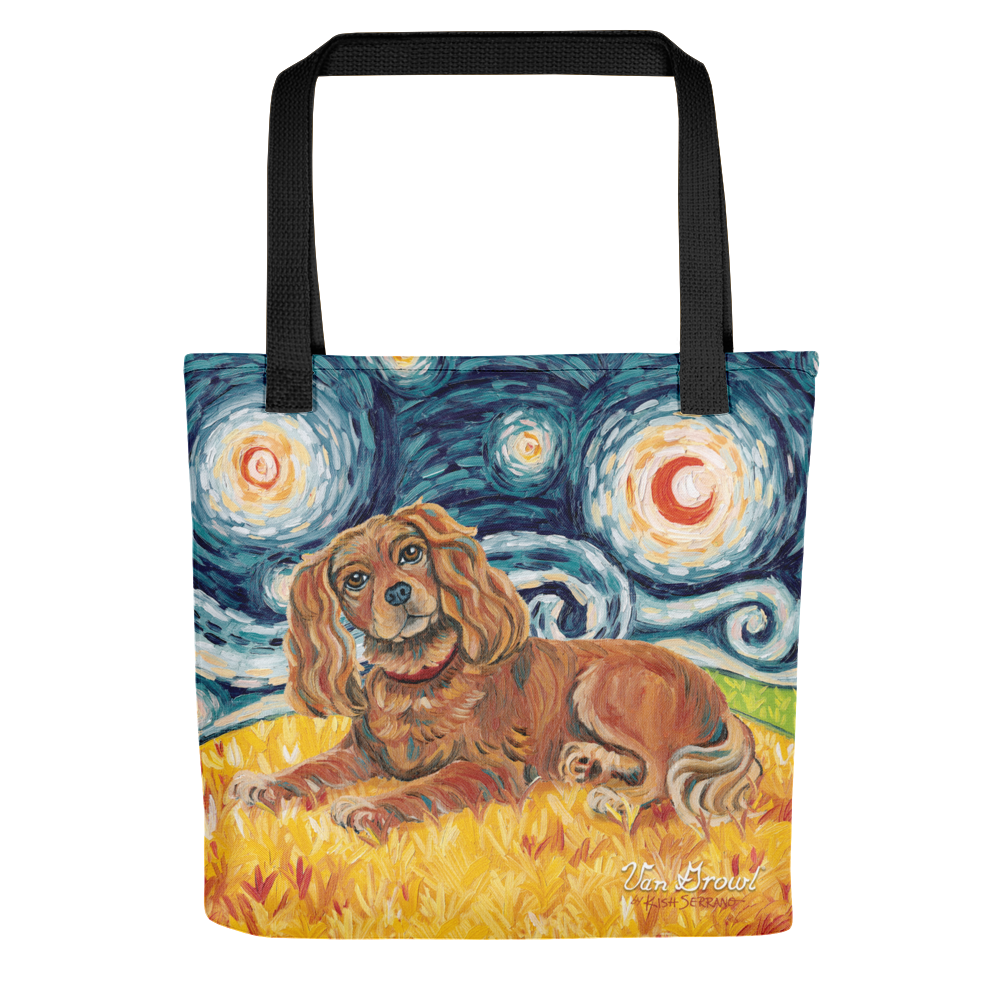 Cavalier King Charles (ruby) STARRY NIGHT Tote